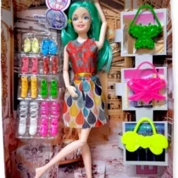Style Symbol Doll | Fashion Dress Clutch Purse MultiColor Shoes Accessories-11