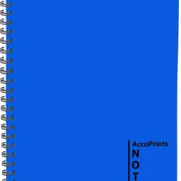 accuprints Wiro Notebooks, Spiral-Bound, Lightweight A5 Notebook Ruled 100 Pages image 5