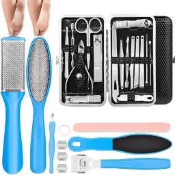 24 pc Professional Manicure Set Pedicure Tools Stainless Steel for Foot Spa Kit-picture-12