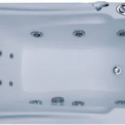 Bonn 4.5 Ft Jacuzzi with Back Massage, Filler System & Side Panel- White Free-standing Bathtub-image-71