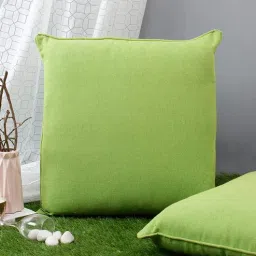 soumya Green Solid Cotton 24 x 24 Inches Cushion Covers (Set of 2)-picture-41