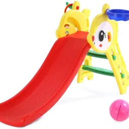 Foldable Baby Garden Rabbit Slide for Kids with Basketball Hoop and Ring Hoopla-13