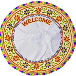 Homydine Cotton Bride's and New Born Baby Welcome Embroidered Kutchi Working Modern ["Multicolor"] Handkerchief-image-19