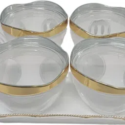 Multipurpose Airtight Dry Fruit Storage Container With Lid & Serving Tray Container Serving Set-1