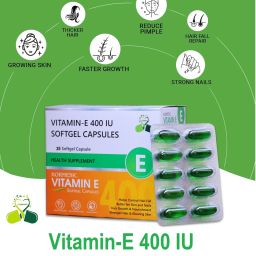 Vitamin E Capsule For Face & Hair 100 % Natural Vitamin E Capsule 25-image-0