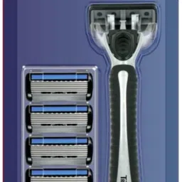azor Shaving Kit 1 Handle + 5 Refills | Ultra Close Shave | Men's Grooming Pack, Men-picture-15