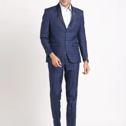 Men 2 Piece Suit Checkered Suit-image-23
