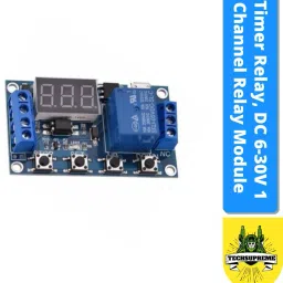 Timer Relay, DC 6-30V 1 Channel Relay Module Switch Trigger Time Delay Circuit Electronic Components Electronic Hobby Kit-image-26