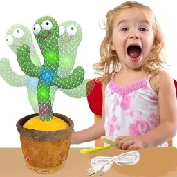 playfinity Dancing Cactus Talking Plush Toy with Singing & Recording Function Rechargeable image 5