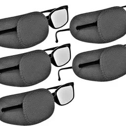 Eyepatch for Kids Amblyopia Eye Patches Lazy Eye Patch (5pk Black)-image-34