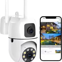 Monrix Dual lens Hd 3MP+3MP 1080P 360° Pan & Tilt Home security Camera Security Camera-image-68