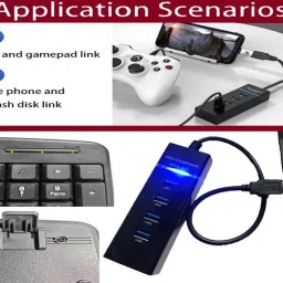 ANJO USB Keyboard-Wireless Mouse-Wrist Pad-3.0Hub-3in1 Cleaner-OTG C&Micro-Ext Cable Combo Set Designed for Gaming image 3