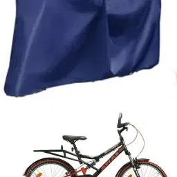 Cycle Cover Plain Blue For Summit Sshox 26T Bicycle Cover Free Size-image-7