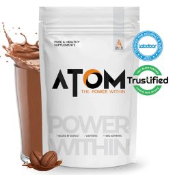 AS-IT-IS Nutrition ATOM Whey Protein with Enzymes,  4.4 lb  Mocha Cappuccino -16