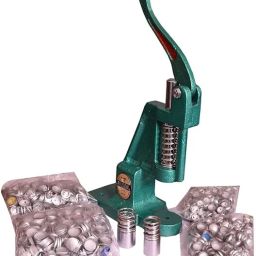 Heavy Duty Manual Button Badge Making Machine with 750 Buttons & 2 Shells Dies Die Handle-image-23