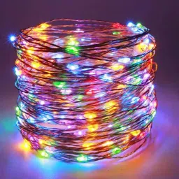 sinoman 10 mtrs (100 LED's) Copper Wired LED String Light (Multicolour)-picture-49