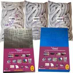 verena Combo Pack for A/4 Spiral Sheet With Design (2 packet)& Ring 3 Packet (15,18,20) Manual Ring Binder-43