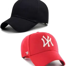 Solid, Self Design, Embroidered Sports/Regular Cap-image-22