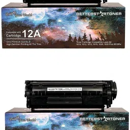 BETTERSTRTONER 12A Cartridge 1010, 1012, 1018, 1020, 1020 Plus, 1022, 3050, 3052, 3055 Black Ink Cartridge-image-79
