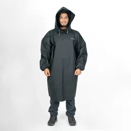 caperlan Adult Rain Pocket Poncho - Black (With Storage Pouch)-picture-26