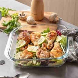 Glass Storage Bowl Storage Bowl Borosilicate Glass Microwave Oven Safe Rectangle Baking 900 ML-5
