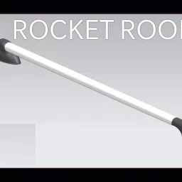 rhtdm Car Stylish Roof Rails (Drill Free) in Rocket Curve Design in Silver Colour_32 Car Beading Roll For Hood image 2