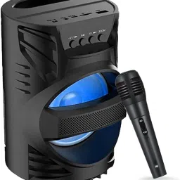 RECTITUDE Newest Ultra BASS Wireless Support FM,USB,SD, AUX with Karaoke mic 15 W Bluetooth Gaming Speaker-20