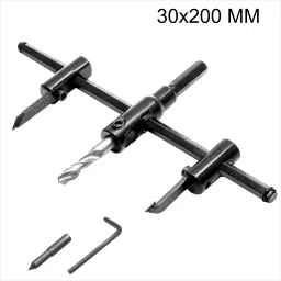 Adjustable Woodwork Twist Hole DIY Circle Saw Cutter, Drill Bits Set. 30-200 mm Woodworking Twist Hole DIY Tools (30-200 mm) Specialty Woodworking Bits-19