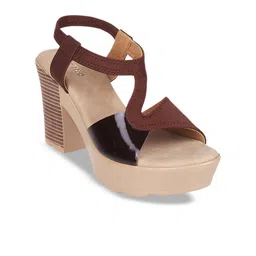 Metro Open Toe Platform Heels-12