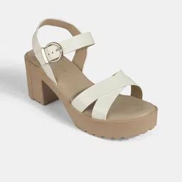 LEMON & PEPPER Block Sandals with Buckles-18