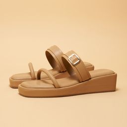ERIDANI Women Open Toe Flats with Buckles-image-75