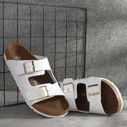 El Paso Women Open Toe Flats with Buckles-image-45