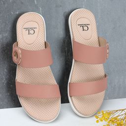 Carlton London Embellished Open Toe Flats-21