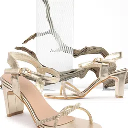 Carlton London Embellished Party Blocked Heels-11