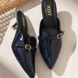 GNIST Kitten Pumps with Buckles-25