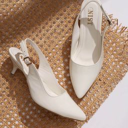 GNIST Kitten Pumps with Buckles-45