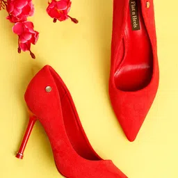 Flat n Heels Suede Stiletto Pumps-41