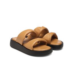 GNIST Round Toe Open Back Platform Heels image 2
