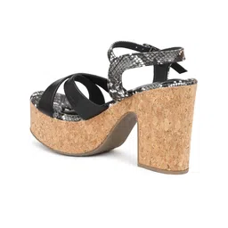 Inc 5 Textured Open Toe Platform Heels With Backstrap image 3