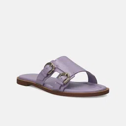 BAGATT Goldy Buckle Detailed Leather Open Toe Flats-24