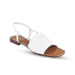 Try Me Textured Backstrap Open Toe Flats image 5