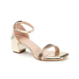Carlton London Textured Open Toe Block Heels image 2