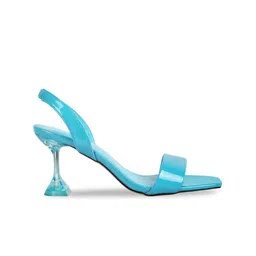 London Rag Open Toe Block Heels image 3
