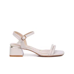 London Rag Open Toe Block Heels image 5