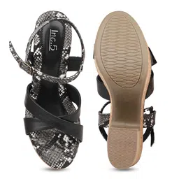 Inc 5 Textured Open Toe Platform Heels With Backstrap image 5