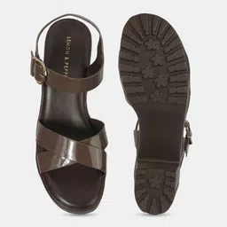 LEMON & PEPPER Block Sandals with Buckles image 2