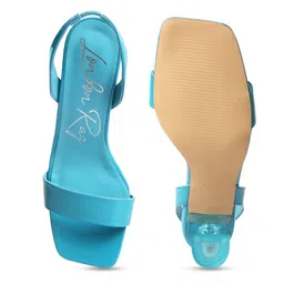 London Rag Open Toe Block Heels image 2
