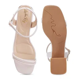 London Rag Open Toe Block Heels image 4