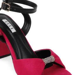 ELLE Angle Loop Block Heels with Buckles image 5