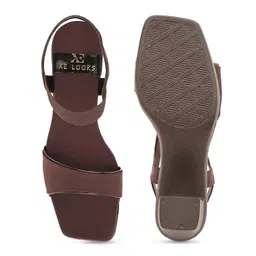 XE Looks Open Toe Block Heels image 4